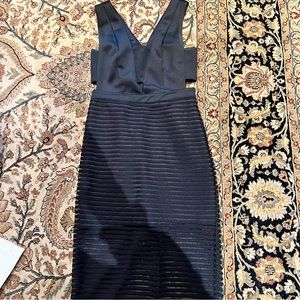 Black sheer cocktail dress